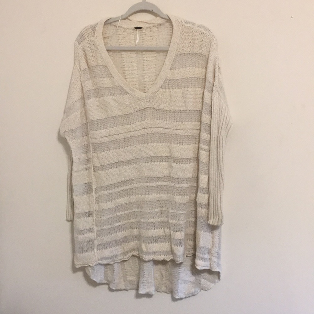 Free People | white lightweight sweater
